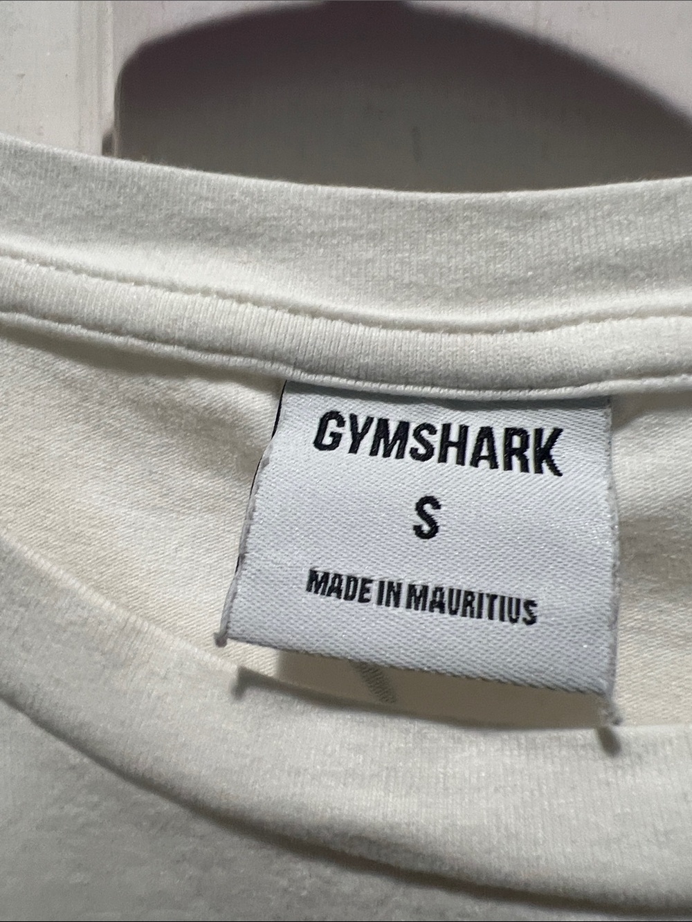 Gymshark White Cropped Logo Tee - Picture 2 of 8
